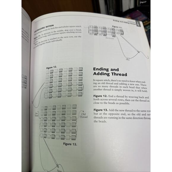 Needlepoint Beading Books: Peyote Stitch-Cook/Star & Creative Bead Weaving-Wells - Picture 3 of 8